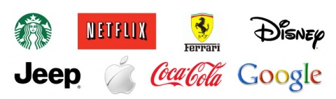 Corporate brand logos